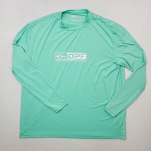 Drake Shirt Mens Extra Large Mint Green DPF Performance Fishing Long Sleeve